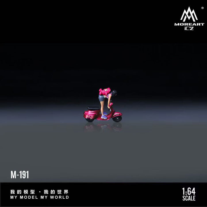 [Preorder] MOREART 1:64 Strawberry Bear scooter motorcycle doll MO222191
