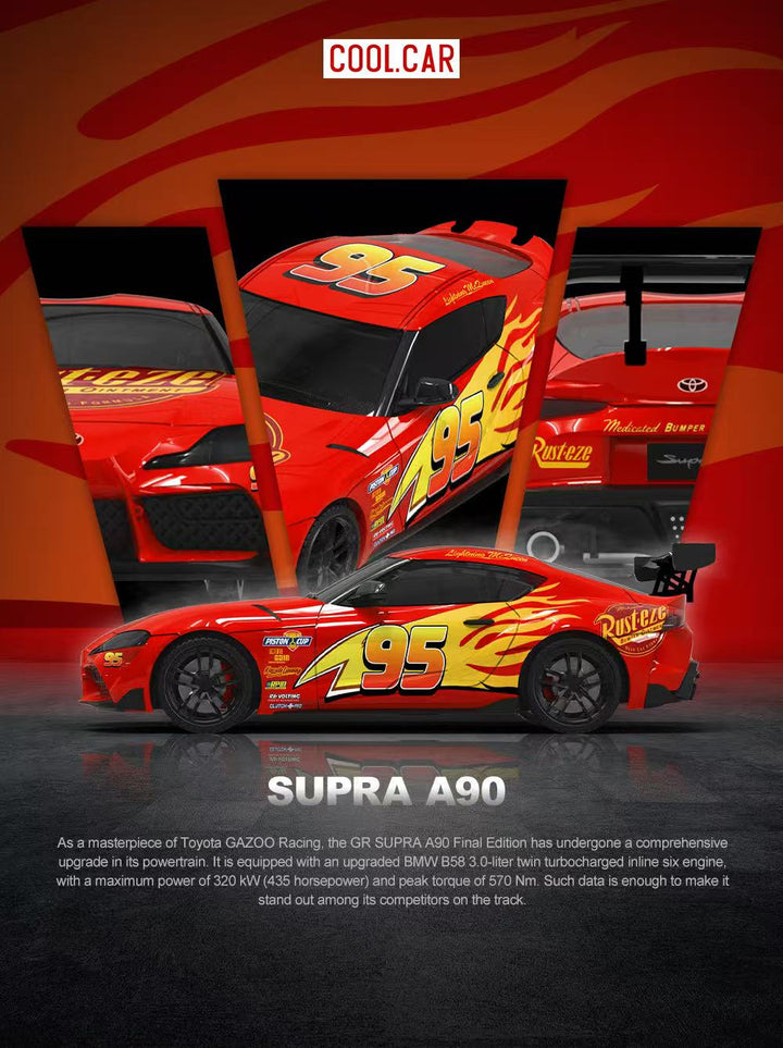 [Preorder] Cool Car 1:64 Lightning Mcqueen Livery (2 Versions)