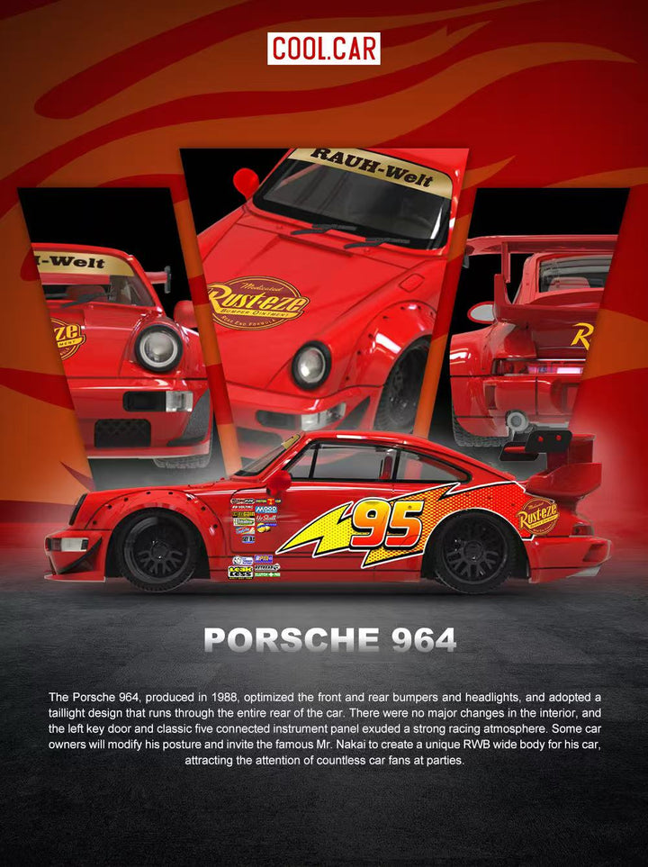 [Preorder] Cool Car 1:64 Lightning Mcqueen Livery (2 Versions)