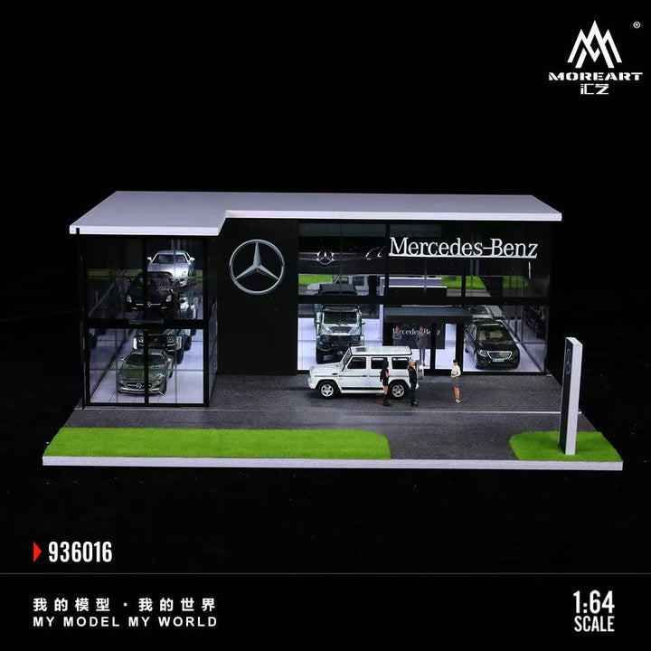[Preorder] MoreArt 1:64 Two-story Assembly Showroom Mercedes-Benz Store MO936016