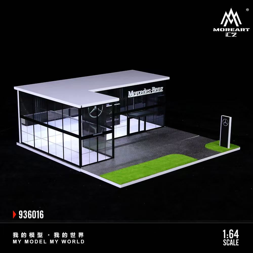 [Preorder] MoreArt 1:64 Two-story Assembly Showroom Mercedes-Benz Store MO936016