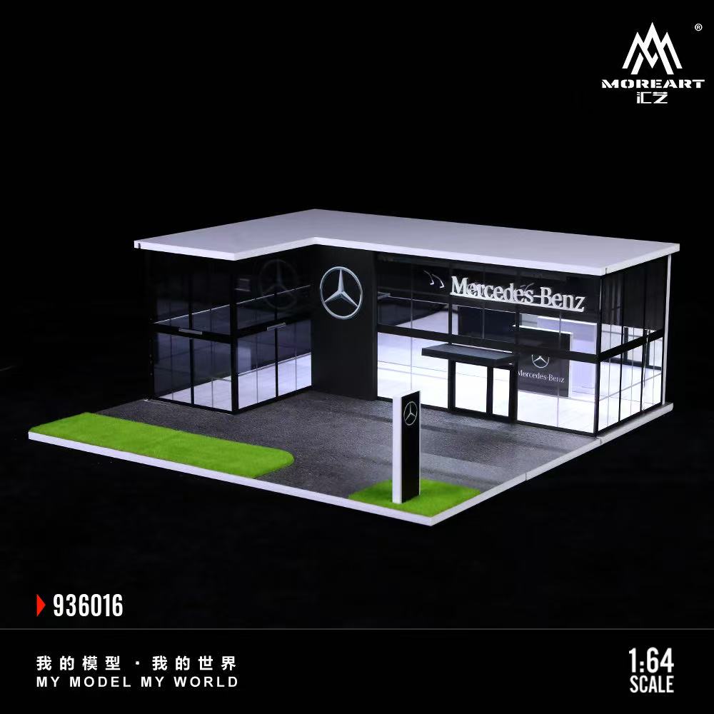 [Preorder] MoreArt 1:64 Two-story Assembly Showroom Mercedes-Benz Store MO936016