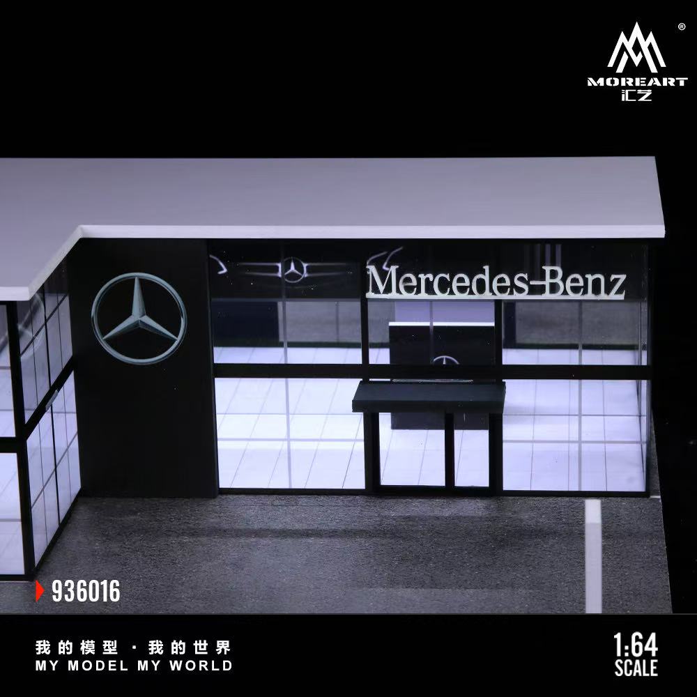 [Preorder] MoreArt 1:64 Two-story Assembly Showroom Mercedes-Benz Store MO936016