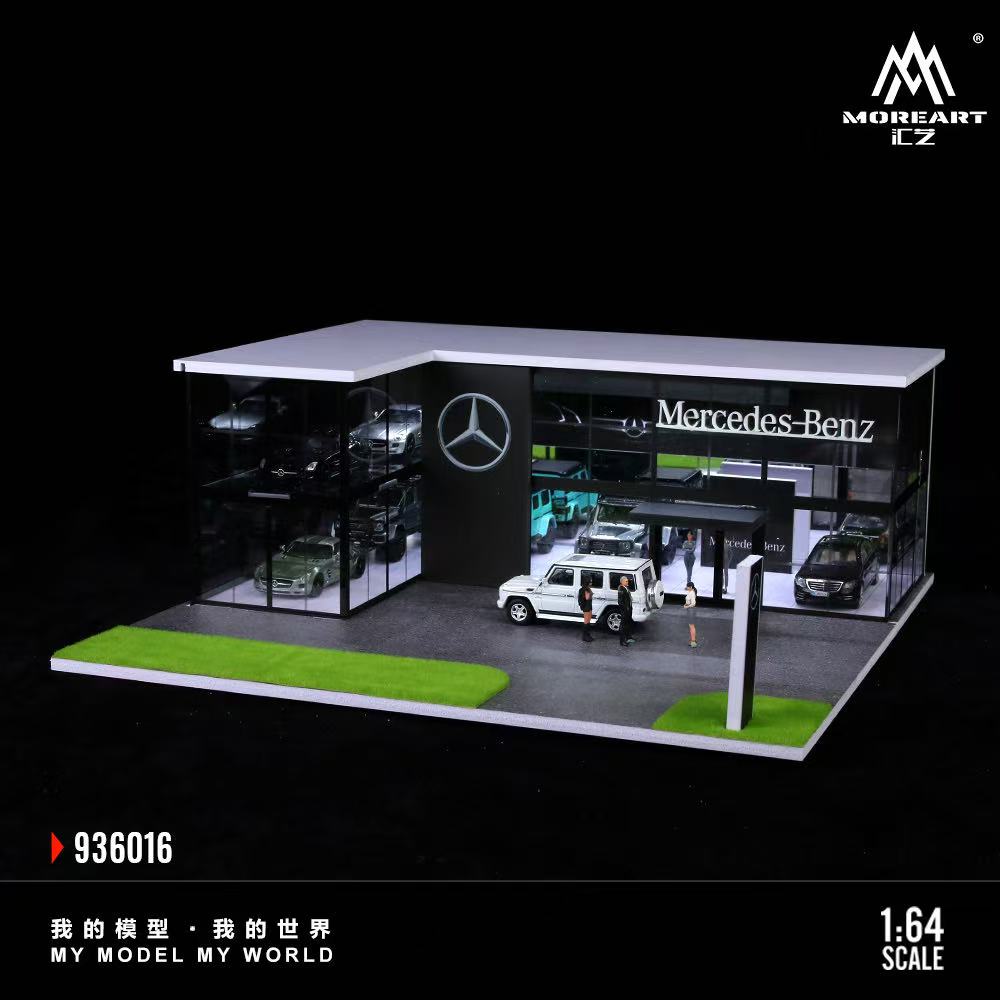 [Preorder] MoreArt 1:64 Two-story Assembly Showroom Mercedes-Benz Store MO936016