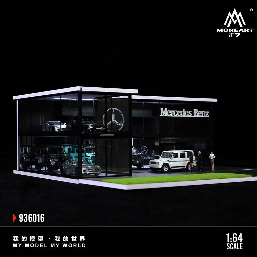 [Preorder] MoreArt 1:64 Two-story Assembly Showroom Mercedes-Benz Store MO936016