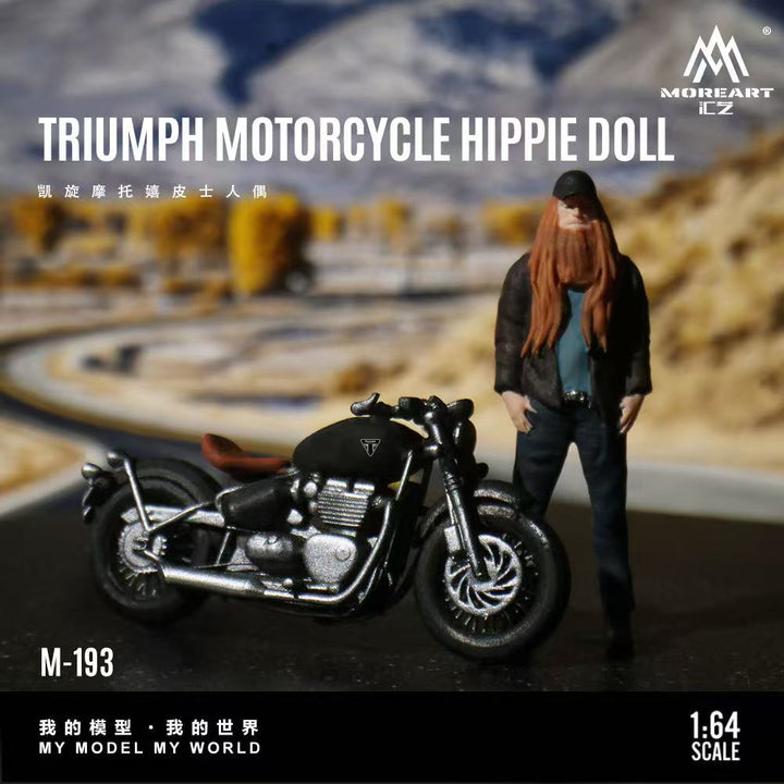 [Preorder] MoreArt 1:64 Triumph Motorcycle Hippie Doll MO222193