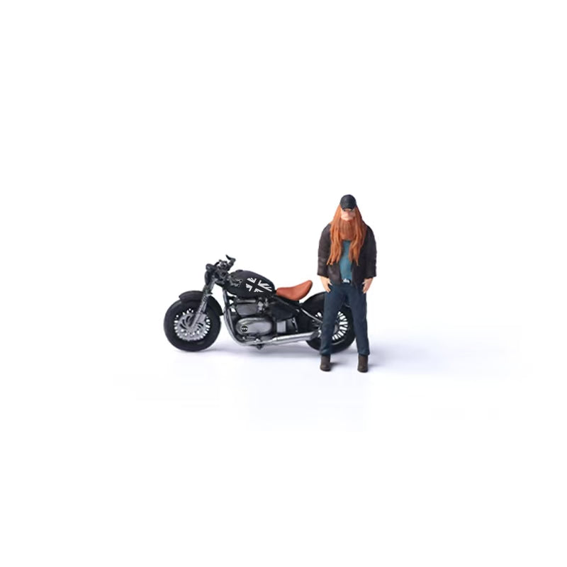 [Preorder] MoreArt 1:64 Triumph Motorcycle Hippie Doll MO222193