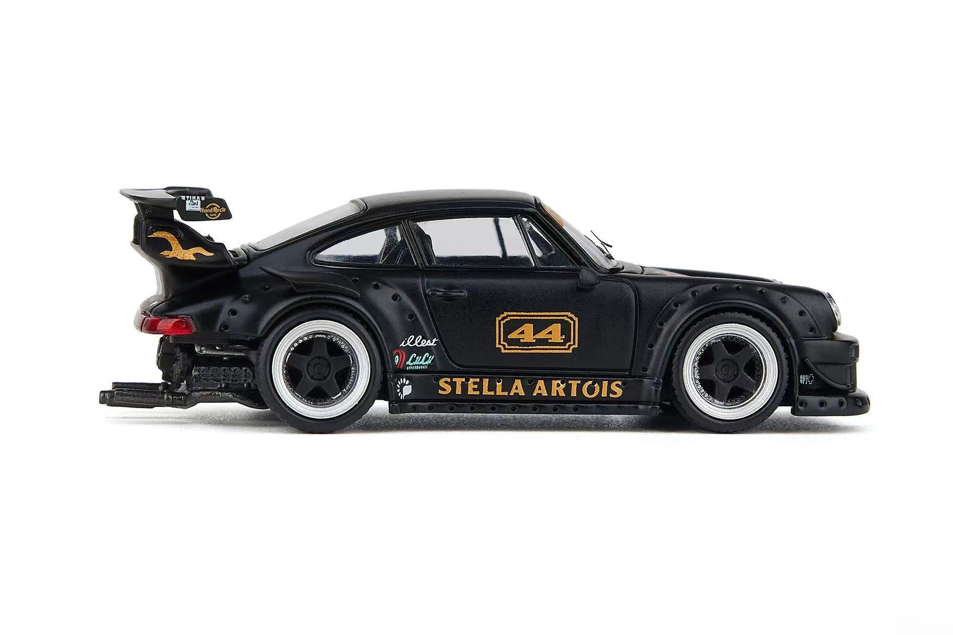 1/64 ポルシェ 930 RWB フルオープン OPO FG 1:64 RWB 930 Fully Open Diecast - Black @360K ETA Q1 2026