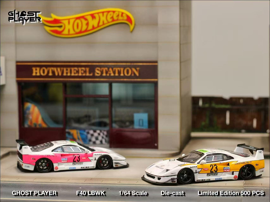 [Preorder] Ghost Player 1:64 LBWK Ferrari F40 Flash Livery (2 Version)