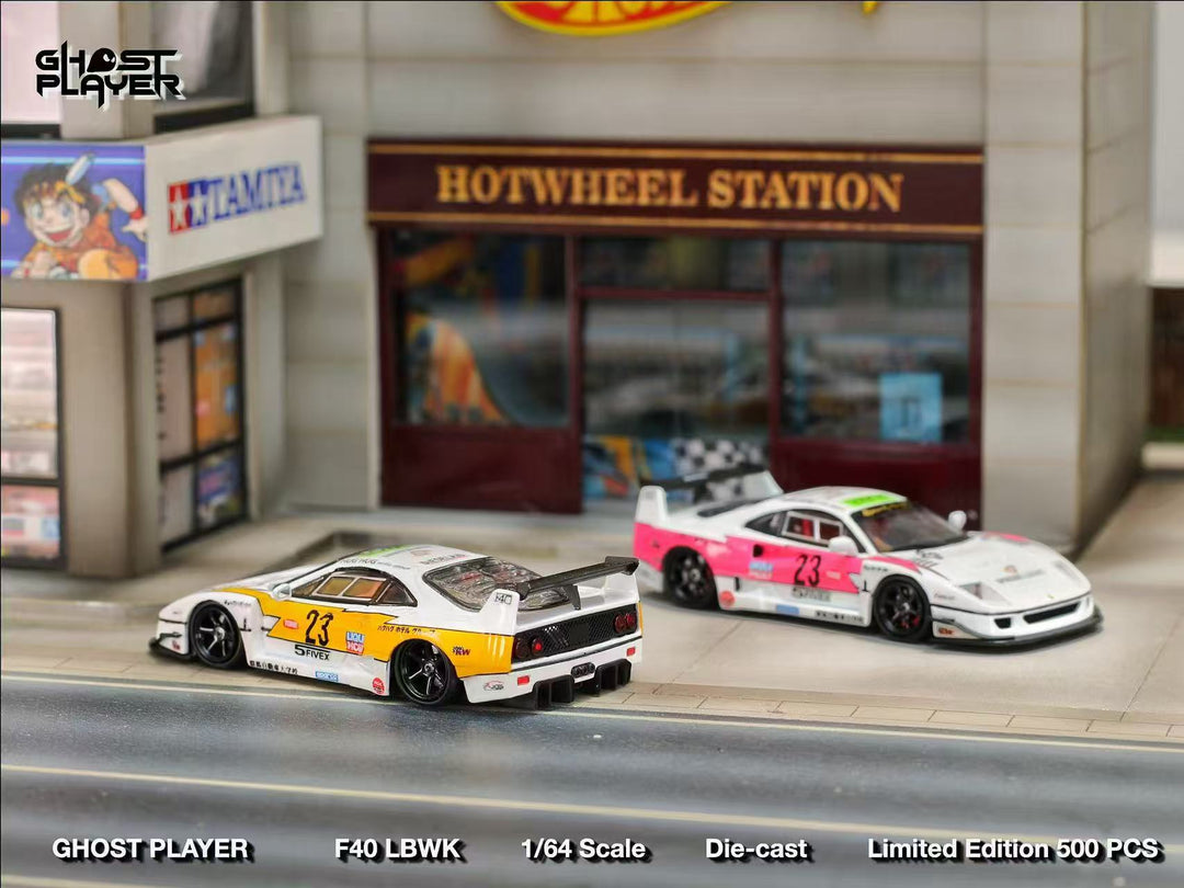 [Preorder] Ghost Player 1:64 LBWK Ferrari F40 Flash Livery (2 Version)