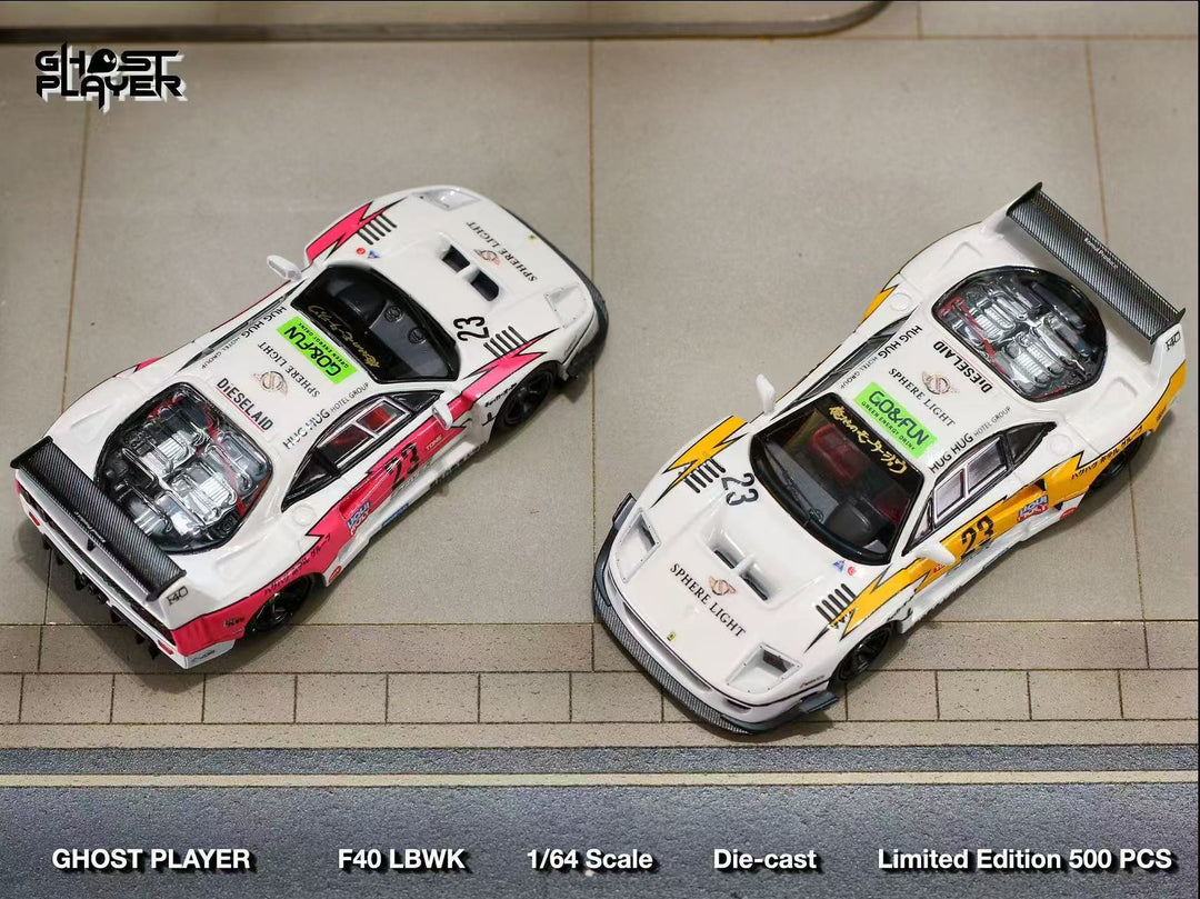 [Preorder] Ghost Player 1:64 LBWK Ferrari F40 Flash Livery (2 Version)