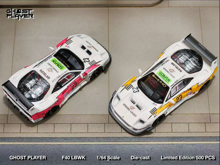 [Preorder] Ghost Player 1:64 LBWK Ferrari F40 Flash Livery (2 Version)