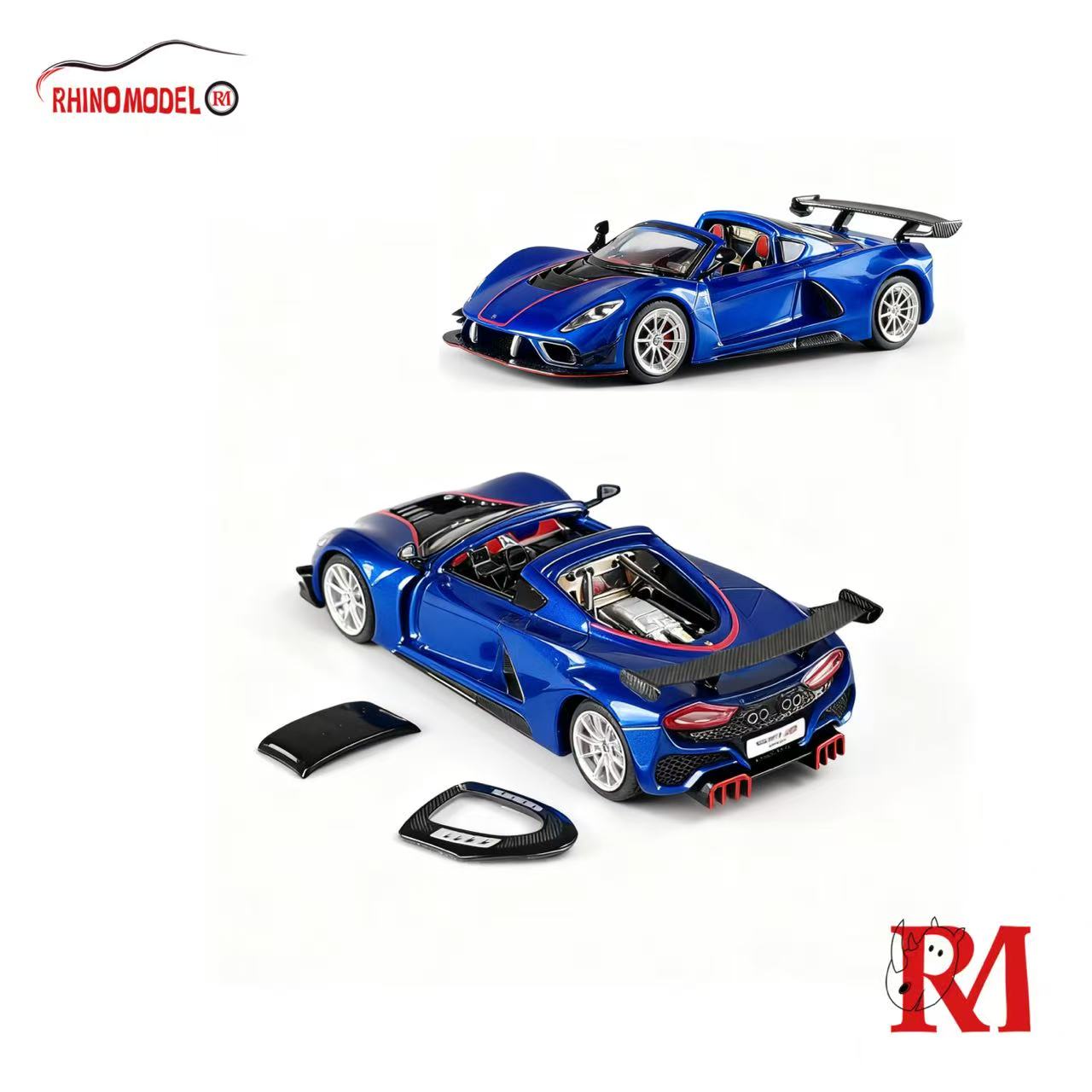 Preorder] Rhino Model 1:64 Hennessey Venom F5 (2 Colors) – Horizon