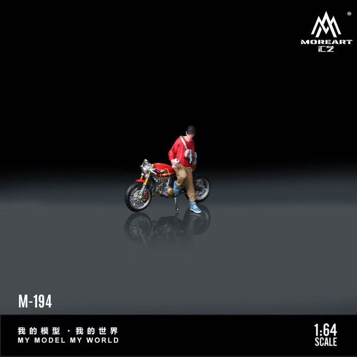 [Preorder] MoreArt 1:64 Ducati McDonald's Motorcycle Casual Rider Doll MO222194