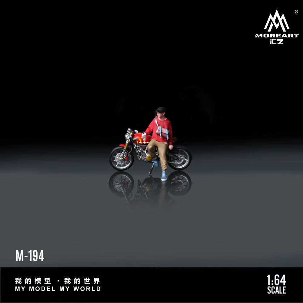 [Preorder] MoreArt 1:64 Ducati McDonald's Motorcycle Casual Rider Doll MO222194