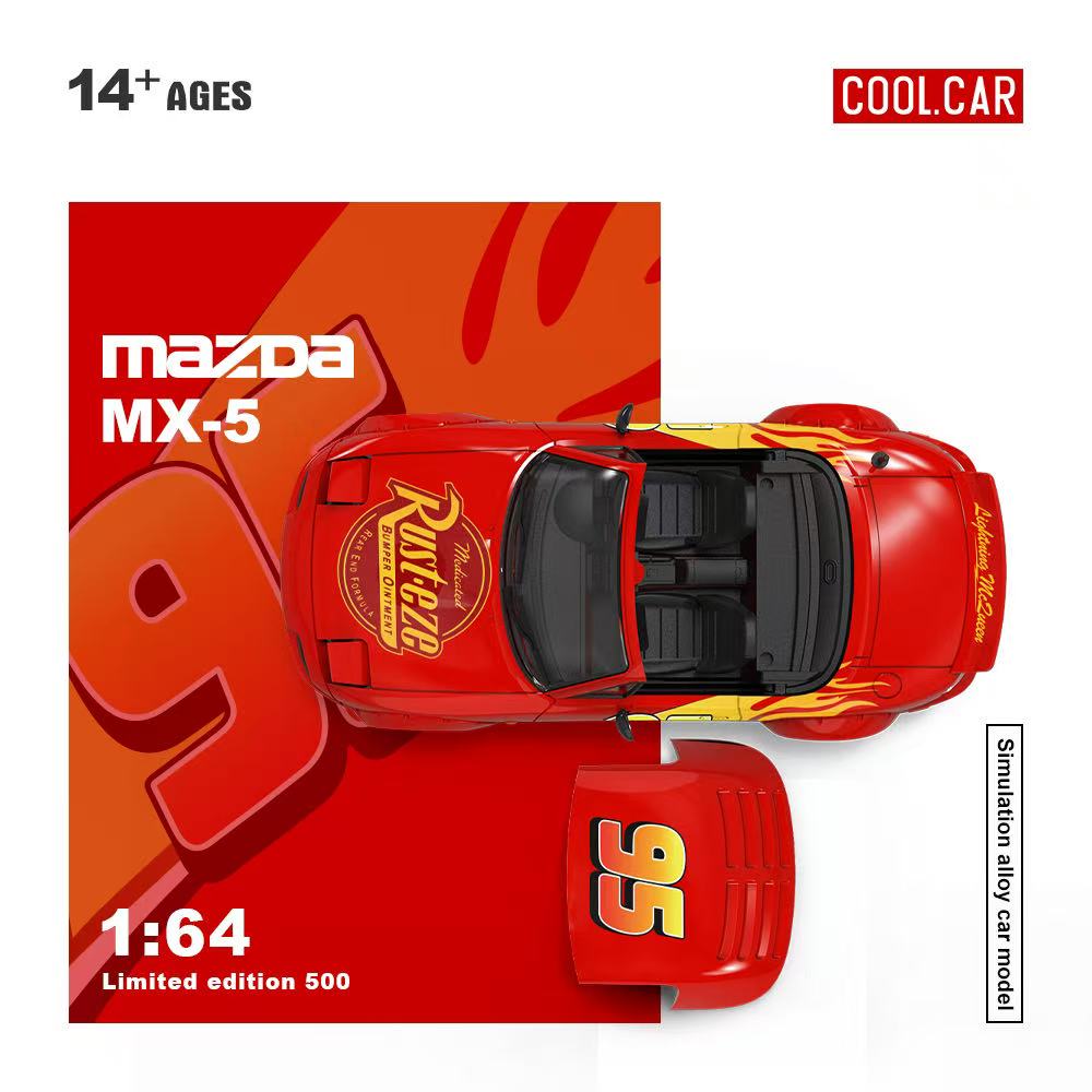 [Preorder] Cool Car 1:64 MX5/ GT3 RS Lightning Mcqueen Livery (2 Versions)
