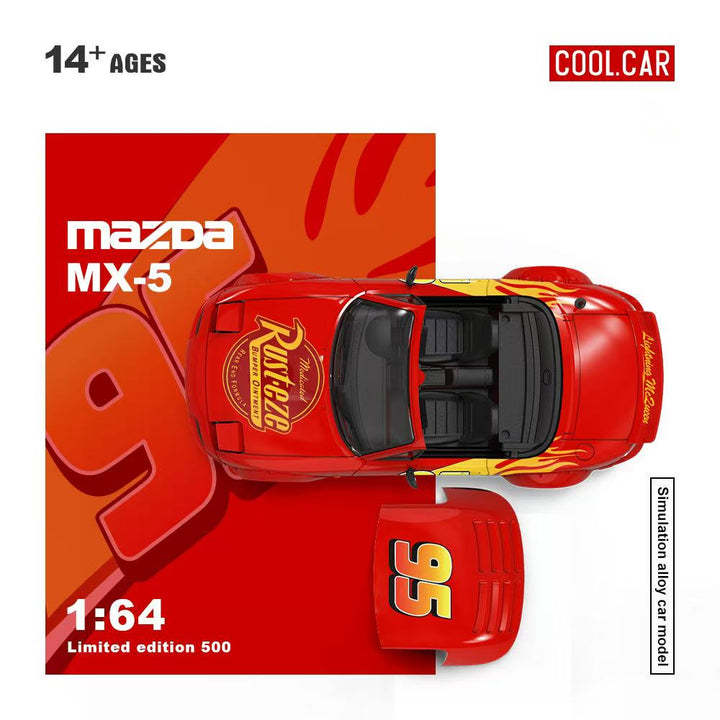 [Preorder] Cool Car 1:64 MX5/ GT3 RS Lightning Mcqueen Livery (2 Versions)