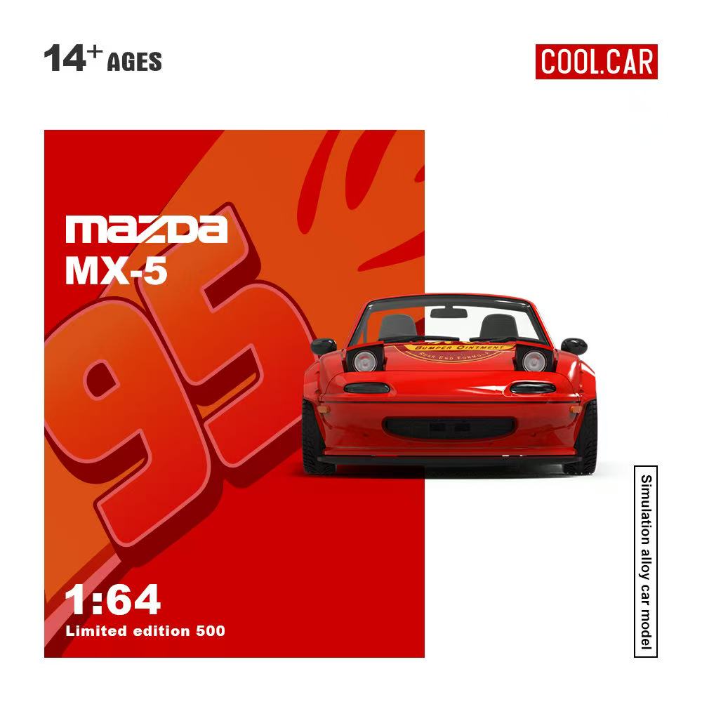 [Preorder] Cool Car 1:64 MX5/ GT3 RS Lightning Mcqueen Livery (2 Versions)