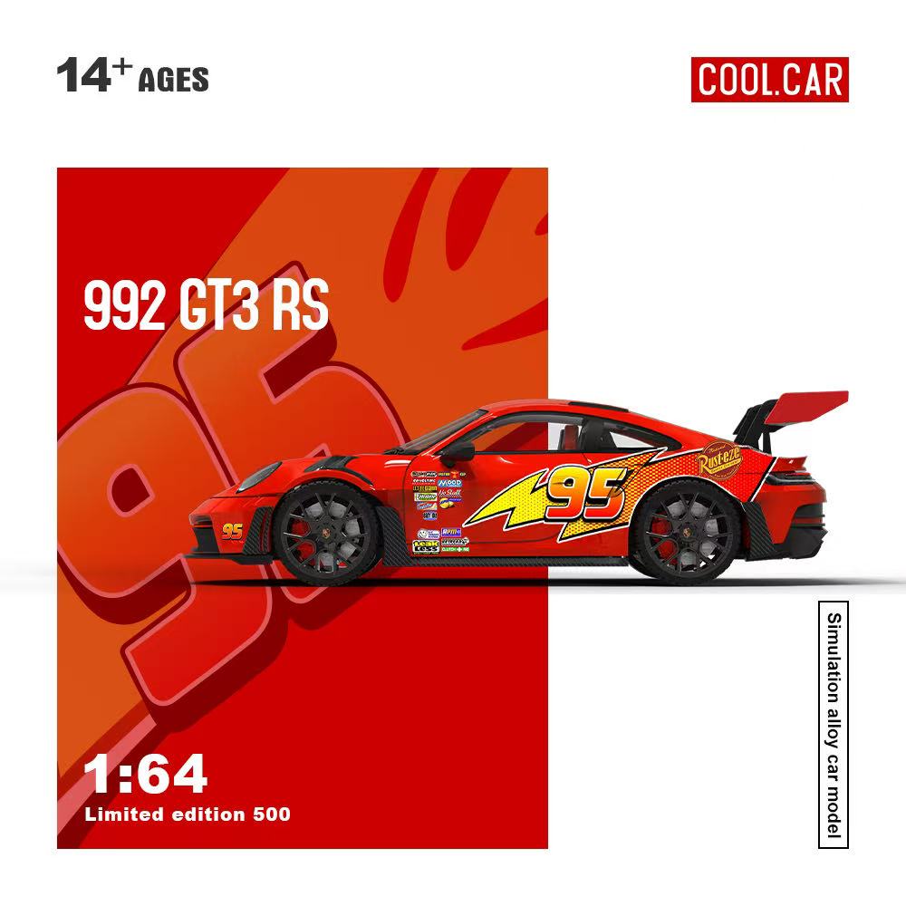 [Preorder] Cool Car 1:64 MX5/ GT3 RS Lightning Mcqueen Livery (2 Versions)
