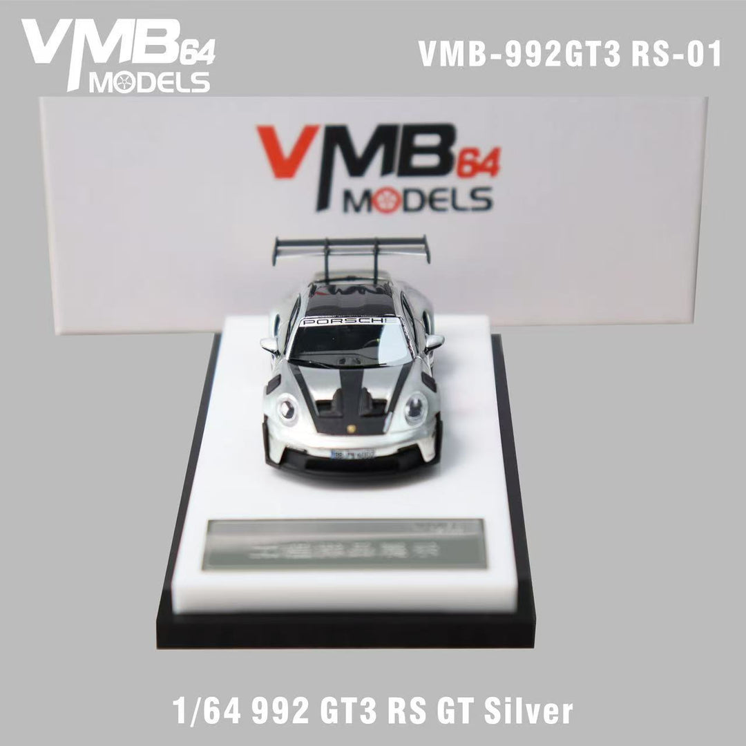 [Preorder] VMB 1:64 Porsche 992 GT3 RS GT Silver
