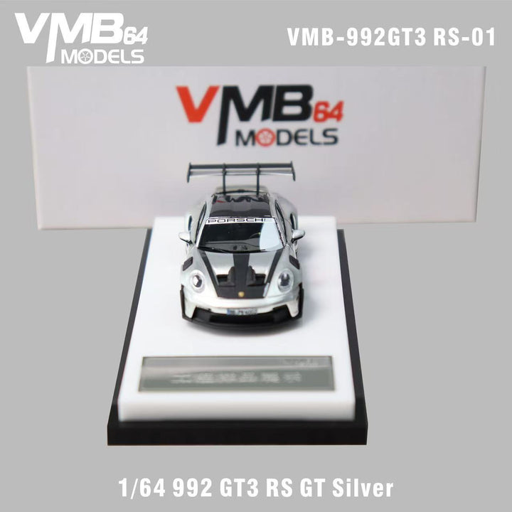 [Preorder] VMB 1:64 Porsche 992 GT3 RS GT Silver