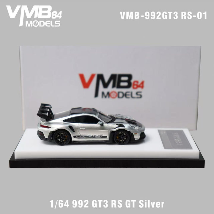 [Preorder] VMB 1:64 Porsche 992 GT3 RS GT Silver