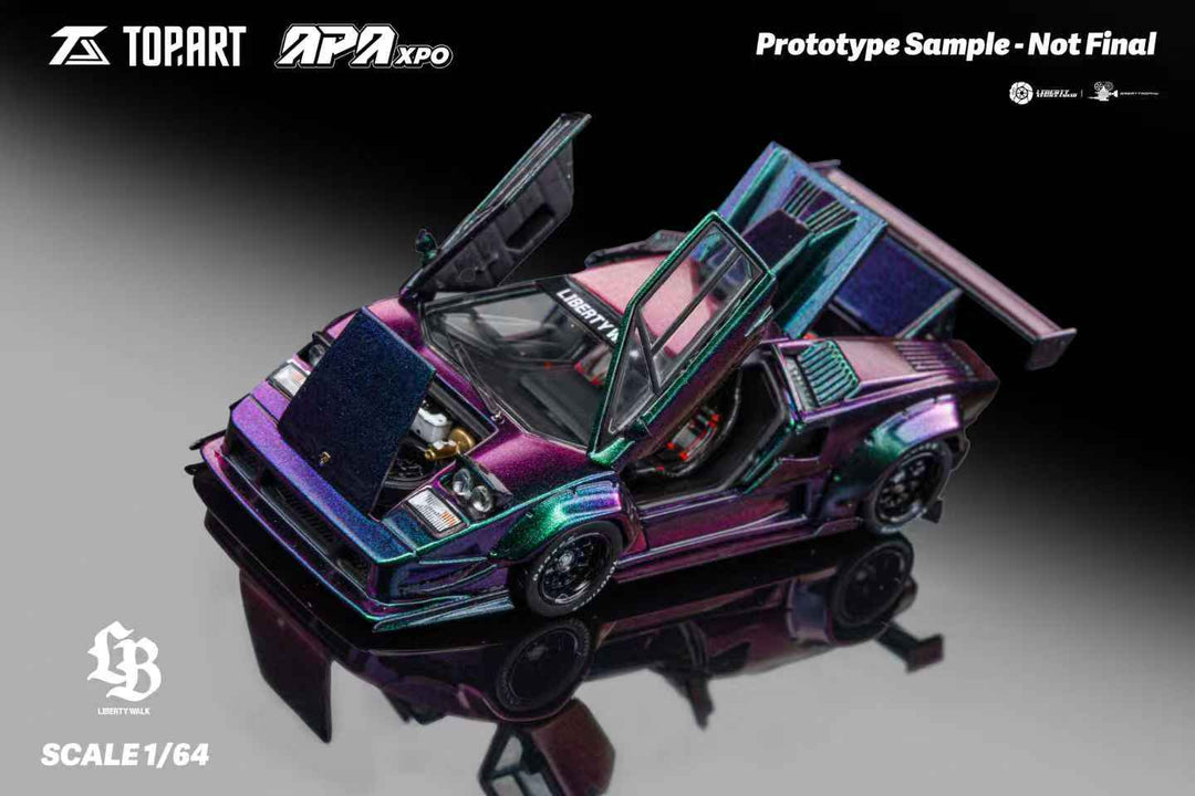 TOPART 1:64 LBWK Lamborghini Countach TAO640006 – Horizon Diecast