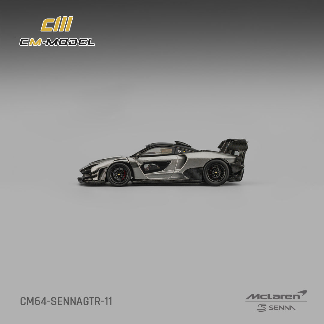 [Preorder] CM Model 1:64 McLaren Senna GTR Metallic Silver Gray CM64-SennaGTR-11