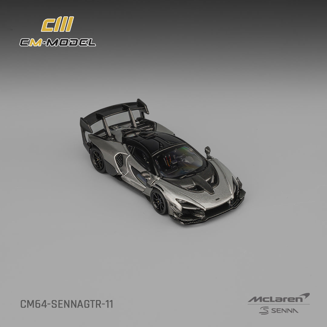 [Preorder] CM Model 1:64 McLaren Senna GTR Metallic Silver Gray CM64-SennaGTR-11