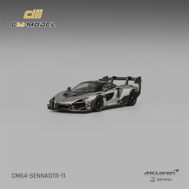 [Preorder] CM Model 1:64 McLaren Senna GTR Metallic Silver Gray CM64-SennaGTR-11