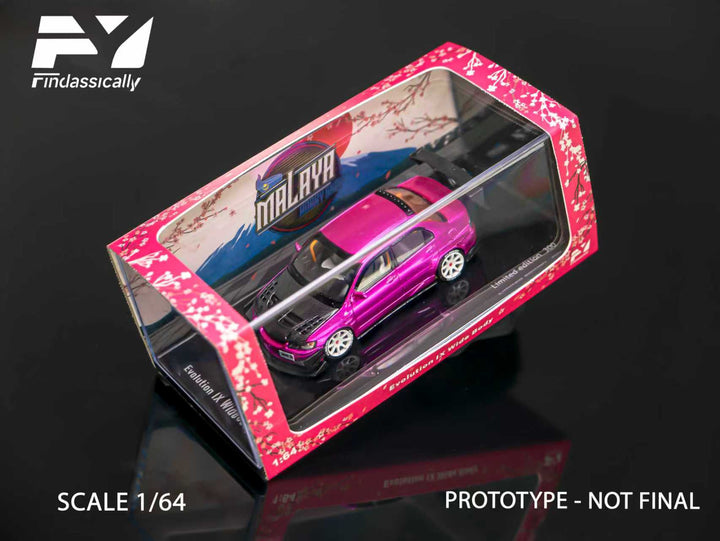 [Preorder] Findclassically 1:64 Mitsubishi 9th generation modified open cover version Pink