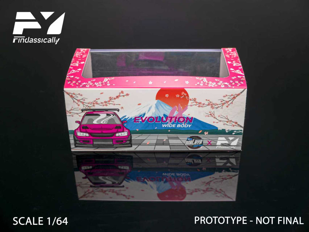 [Preorder] Findclassically 1:64 Mitsubishi 9th generation modified open cover version Pink