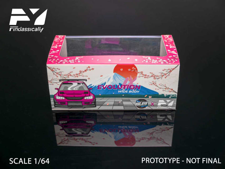 [Preorder] Findclassically 1:64 Mitsubishi 9th generation modified open cover version Pink