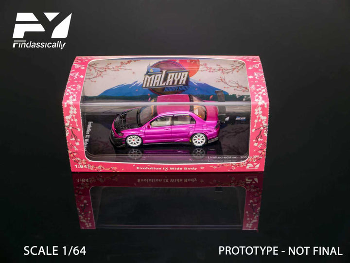 [Preorder] Findclassically 1:64 Mitsubishi 9th generation modified open cover version Pink