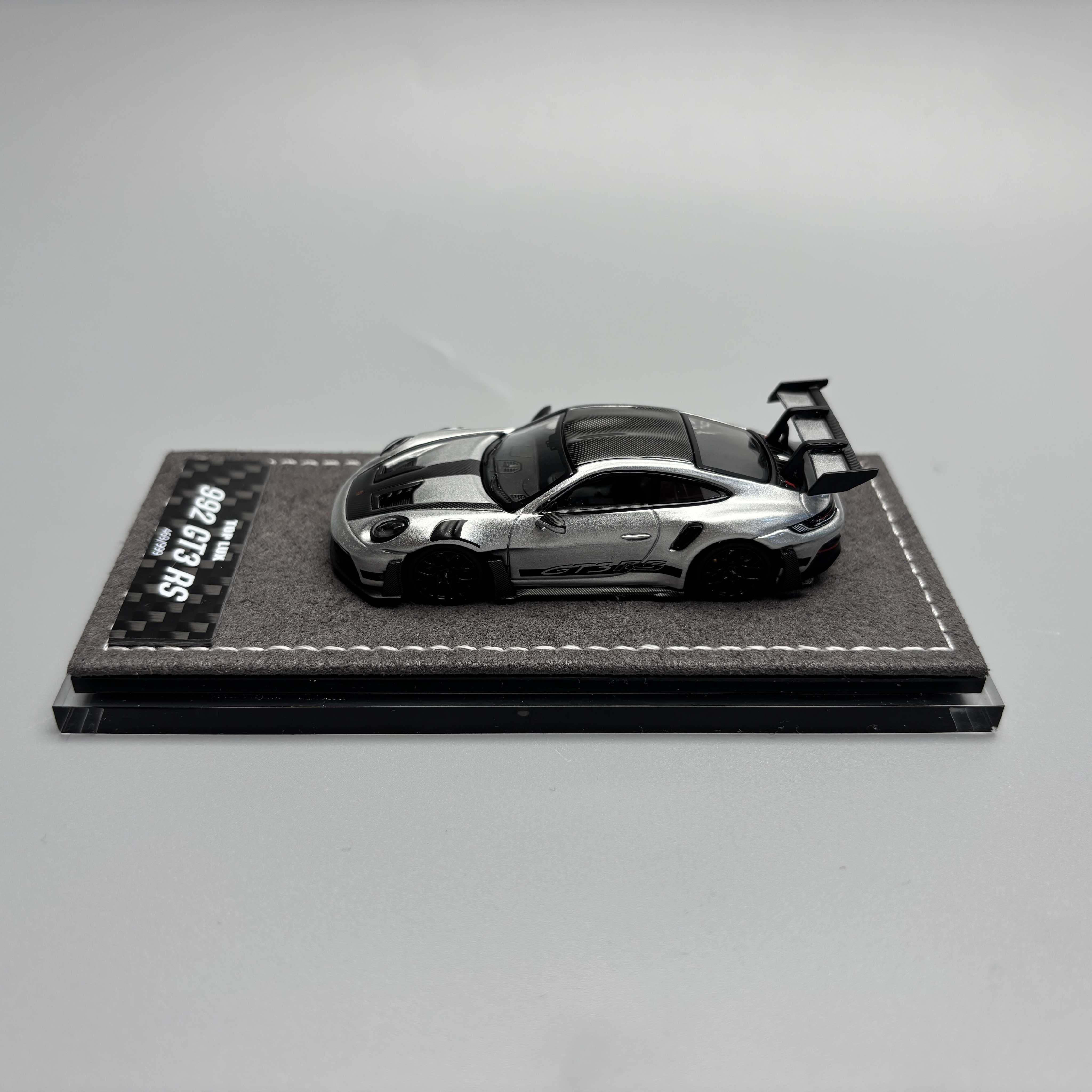Preorder] TOP LUX 1:64 Porsche 992 GT3RS Silver – Horizon Diecast