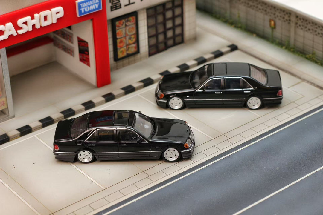 [Preorder] Street Weapon 1:64 Benz S600 W140 Black (2 Variants)