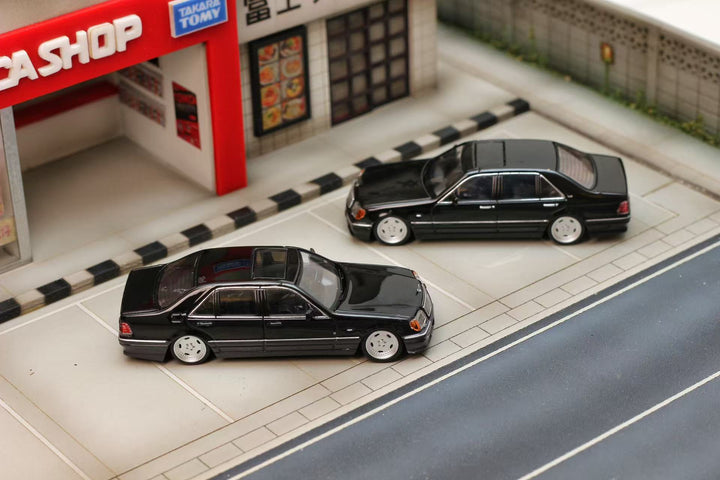 [Preorder] Street Weapon 1:64 Benz S600 W140 Black (2 Variants)