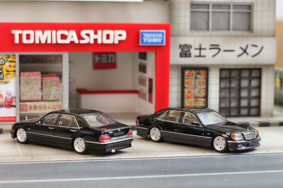 [Preorder] Street Weapon 1:64 Benz S600 W140 Black (2 Variants)