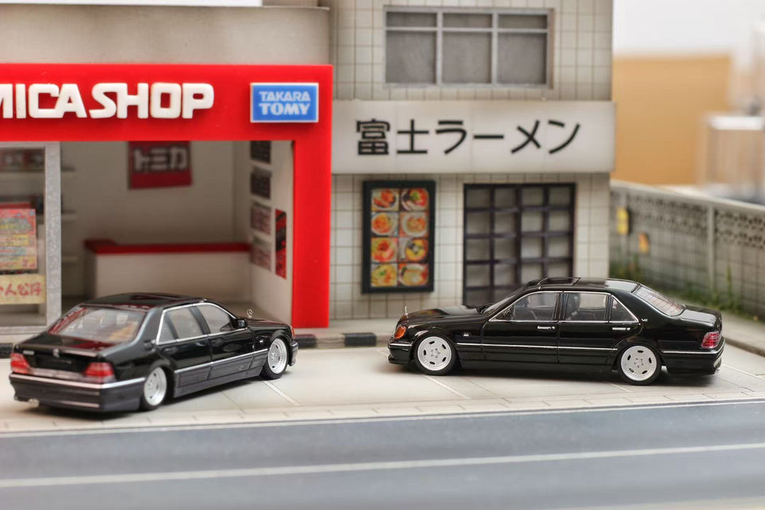 [Preorder] Street Weapon 1:64 Benz S600 W140 Black (2 Variants)