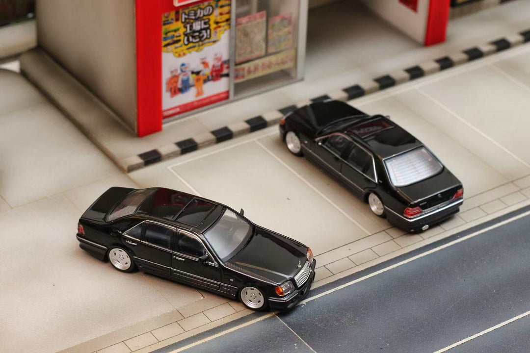 [Preorder] Street Weapon 1:64 Benz S600 W140 Black (2 Variants)