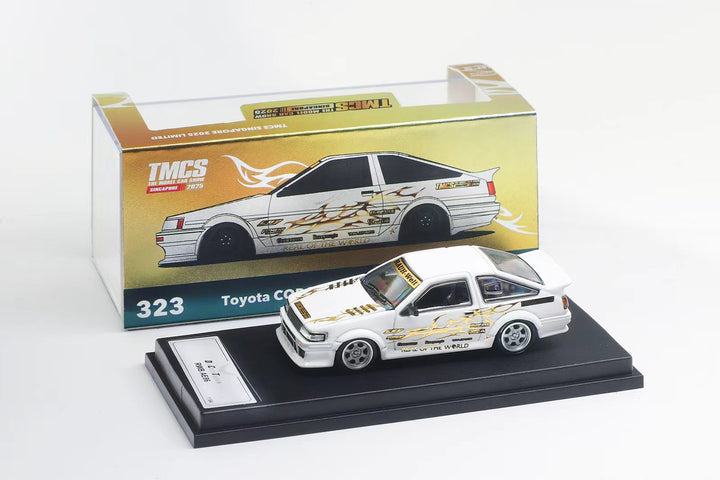 [Preorder] DCT 1:64 RWB AE86 TMCS Singapore Limited Edition White with Chrome Gold