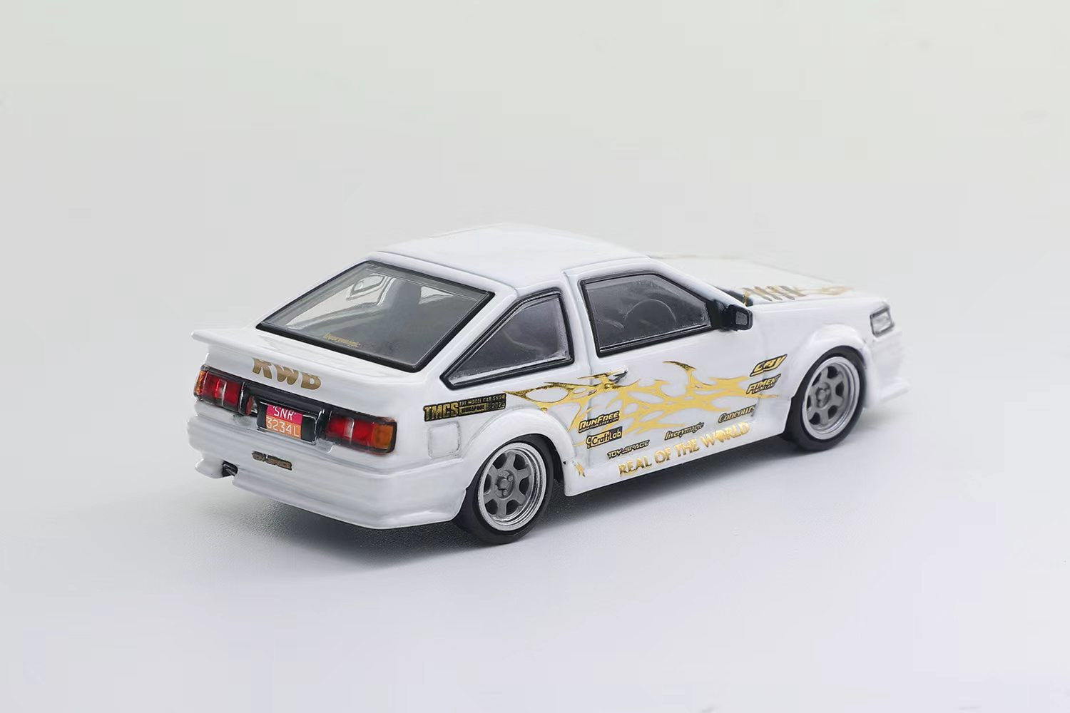 Preorder] DCT 1:64 RWB AE86 TMCS Singapore Limited Edition White