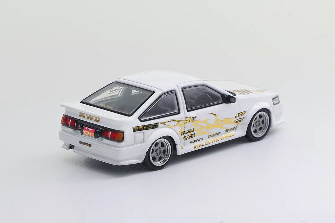 [Preorder] DCT 1:64 RWB AE86 TMCS Singapore Limited Edition White with Chrome Gold