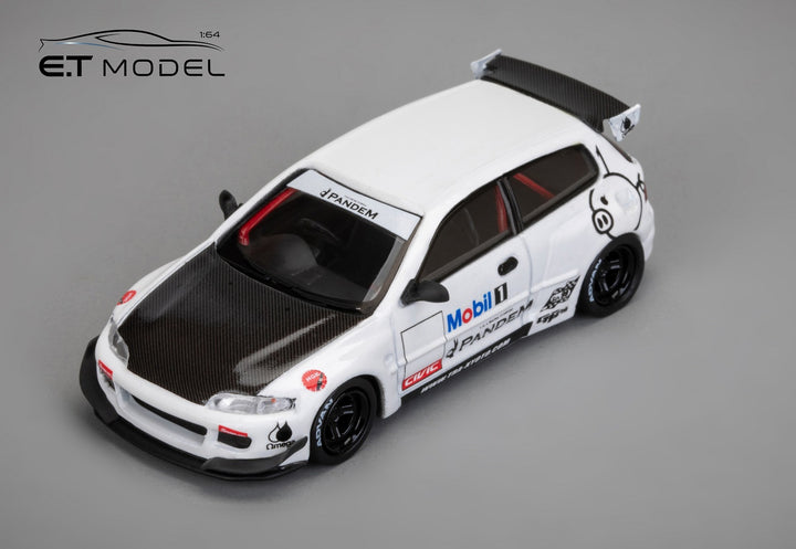 [Preorder] ET Model x Model Collect 1:64 Pandem Civic EG6 5th Generation Mk5 Rocket Bunny Wide-Body White