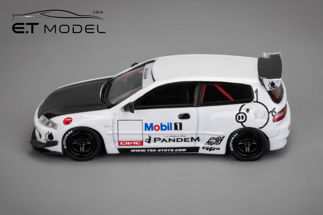 [Preorder] ET Model x Model Collect 1:64 Pandem Civic EG6 5th Generation Mk5 Rocket Bunny Wide-Body White