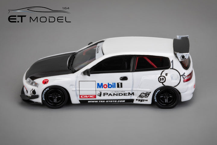 [Preorder] ET Model x Model Collect 1:64 Pandem Civic EG6 5th Generation Mk5 Rocket Bunny Wide-Body White
