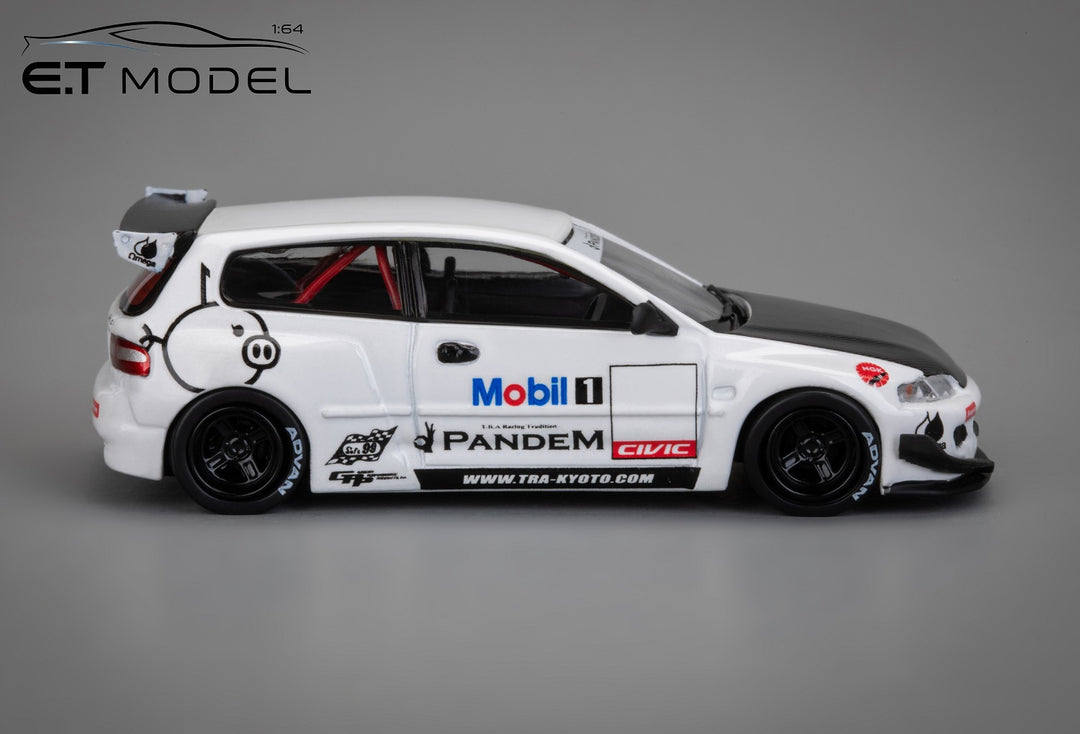 [Preorder] ET Model x Model Collect 1:64 Pandem Civic EG6 5th Generation Mk5 Rocket Bunny Wide-Body White