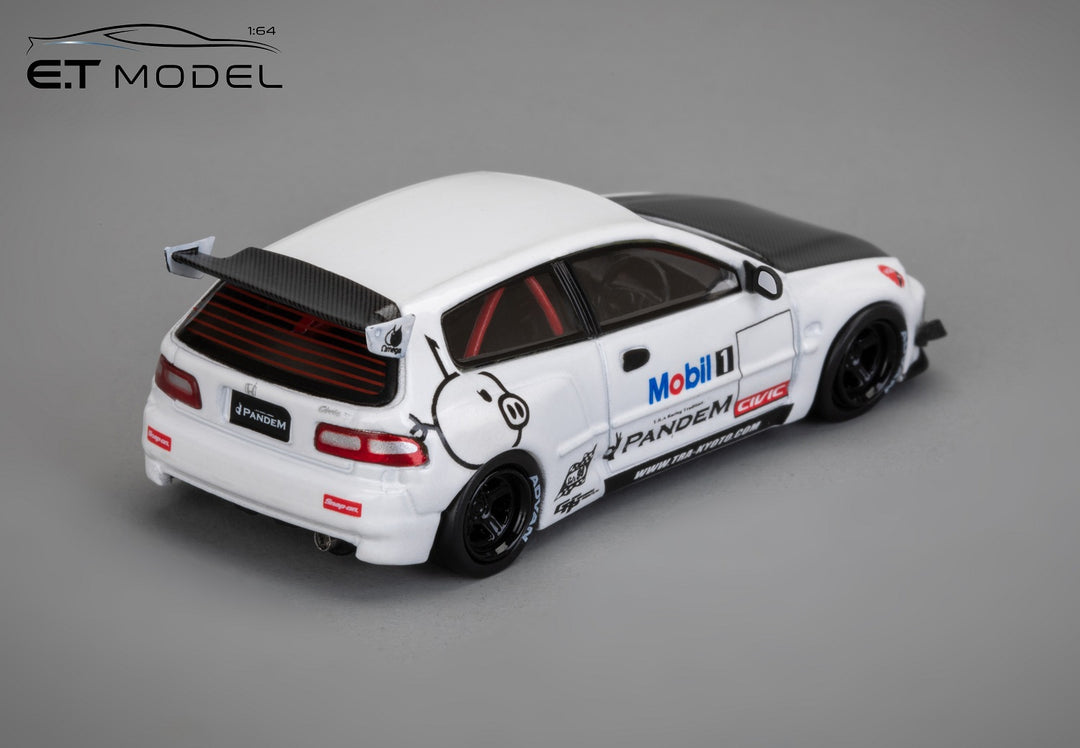 [Preorder] ET Model x Model Collect 1:64 Pandem Civic EG6 5th Generation Mk5 Rocket Bunny Wide-Body White
