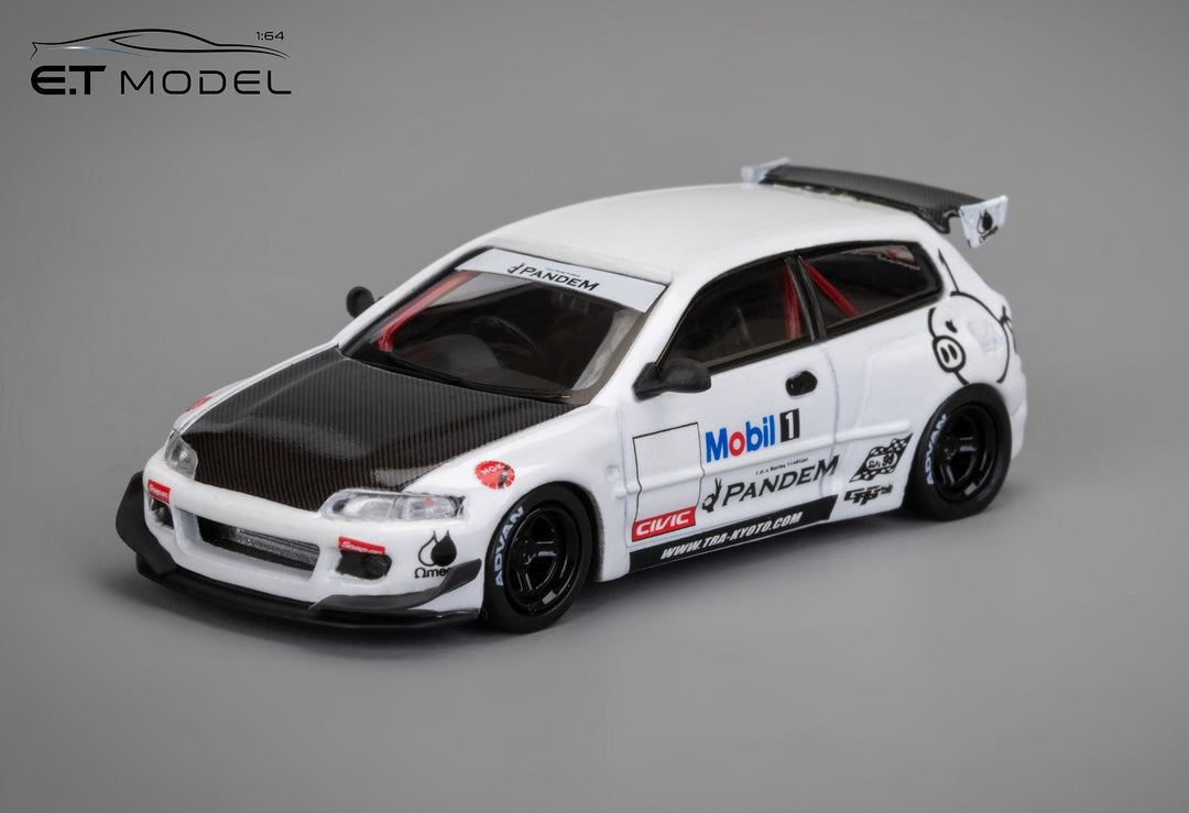 [Preorder] ET Model x Model Collect 1:64 Pandem Civic EG6 5th Generation Mk5 Rocket Bunny Wide-Body White