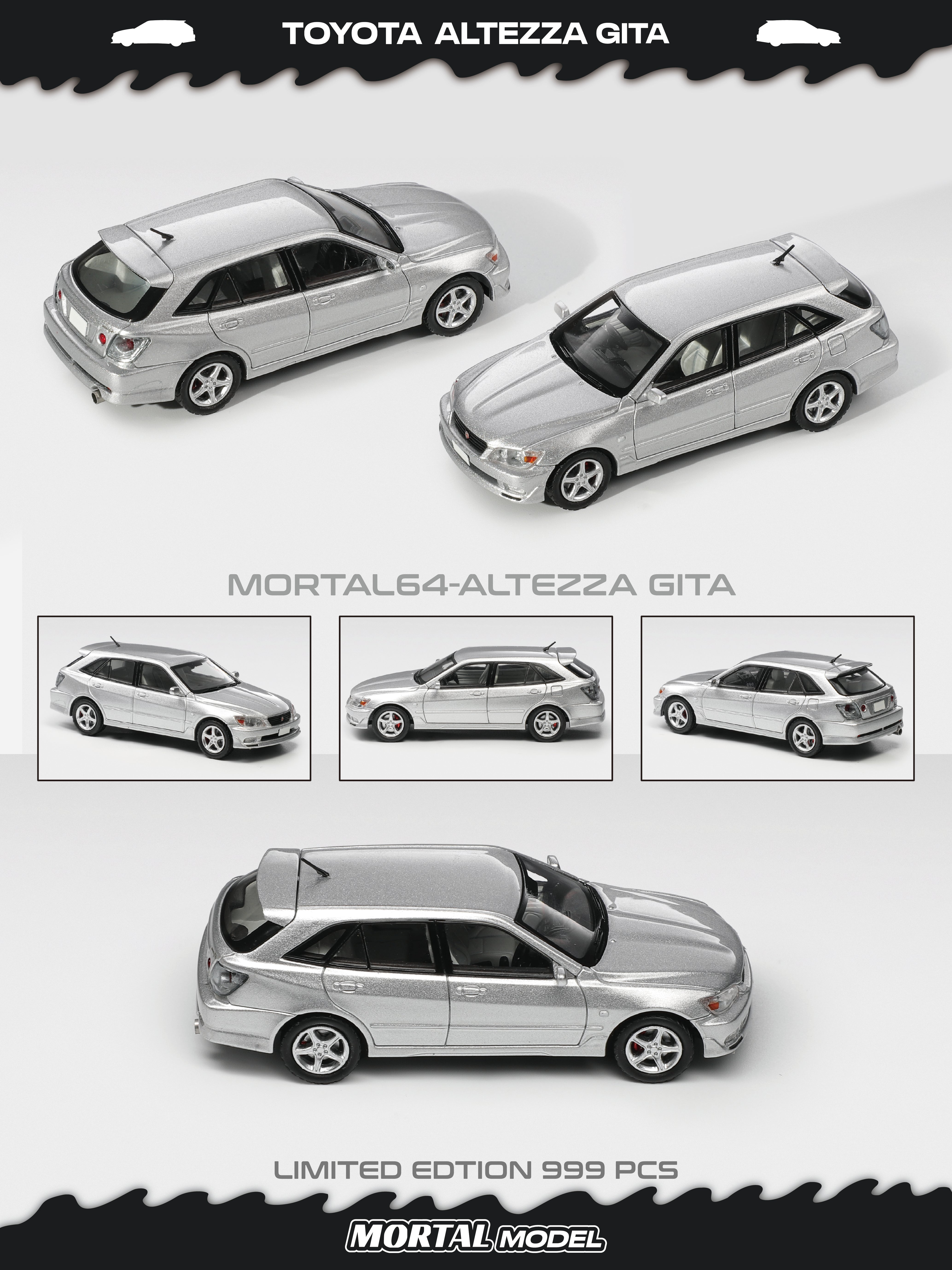 Mortal 1:64 Toyota Altezza Gita Elixir (4 Verisons) – Horizon Diecast